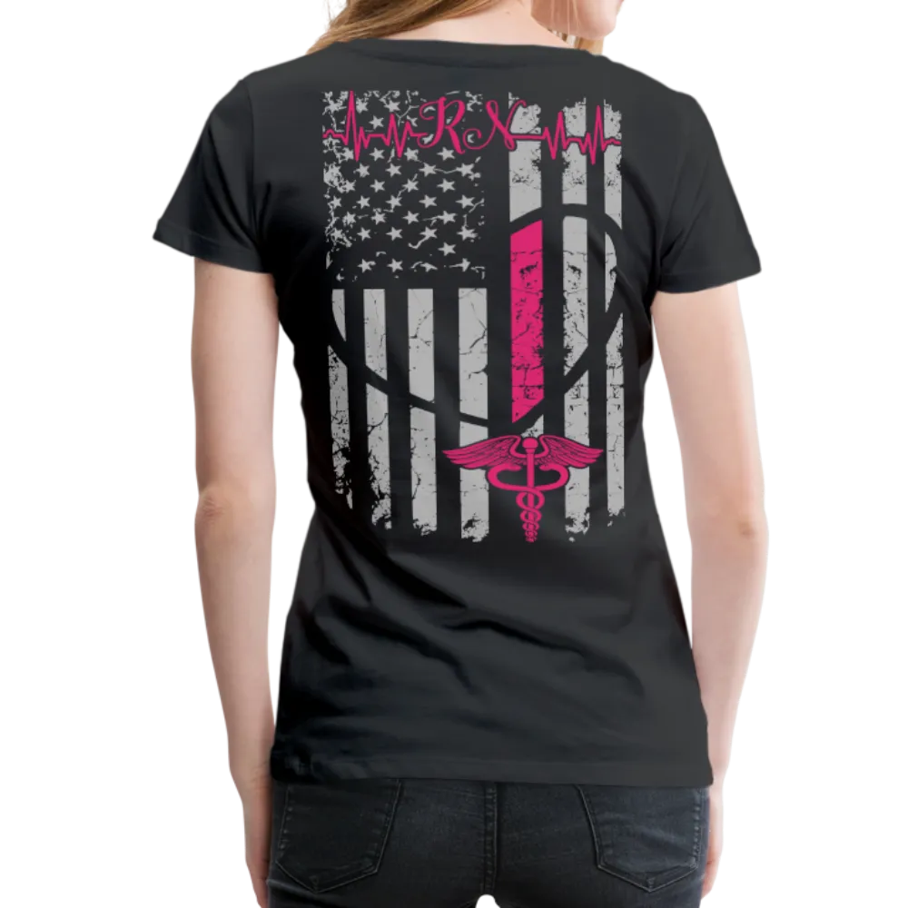 RN Nurse Flag Women’s Premium T-Shirt (CK1295) updated