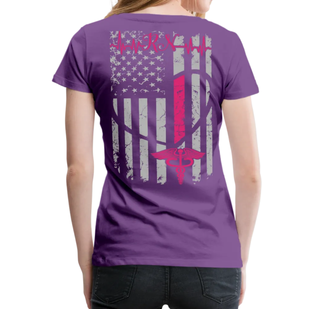 RN Nurse Flag Women’s Premium T-Shirt (CK1295) updated