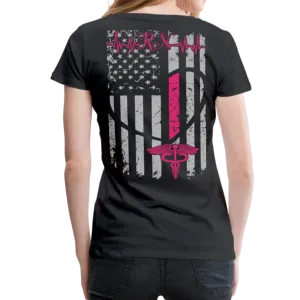 RN Nurse Flag Women’s Premium T-Shirt (CK1295) updated
