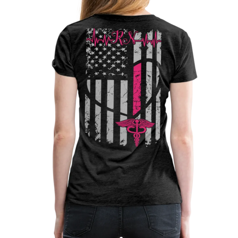 RN Nurse Flag Women’s Premium T-Shirt (CK1295) updated