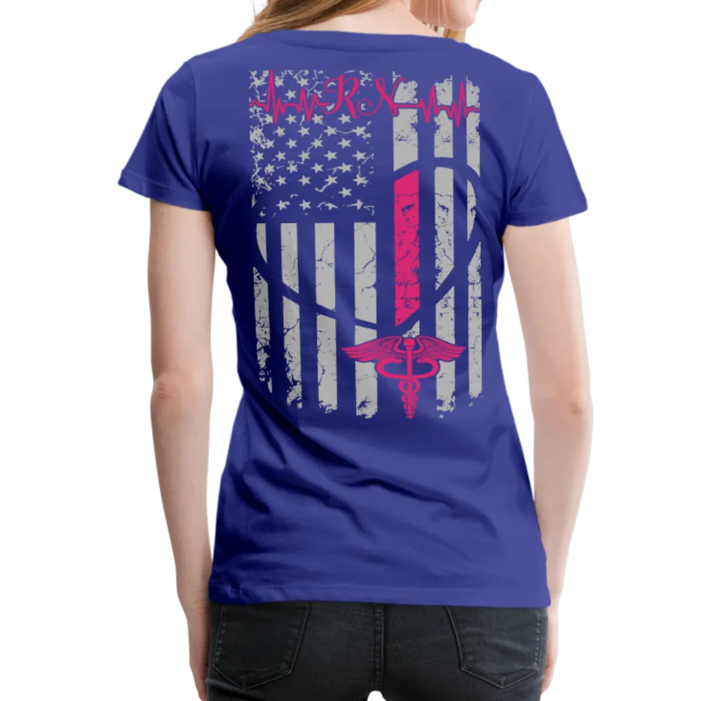 RN Nurse Flag Women’s Premium T-Shirt (CK1295) updated