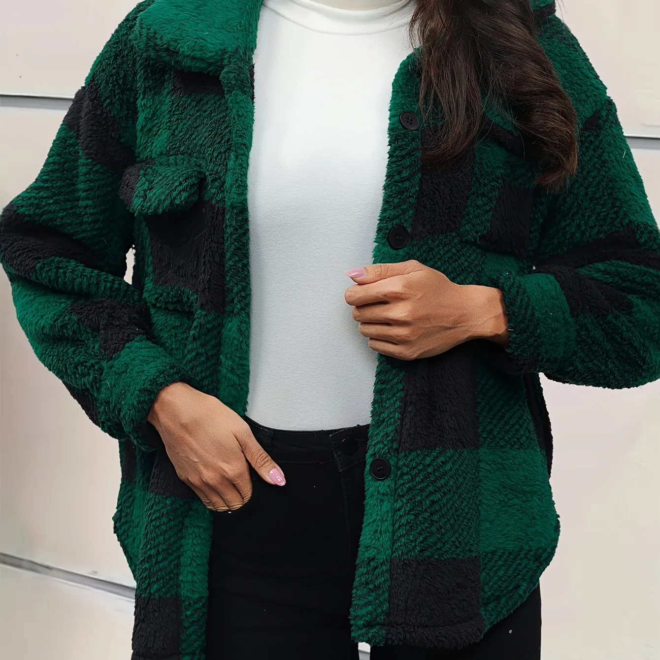 Ronda | Stylish Fleece Oversized Jacket