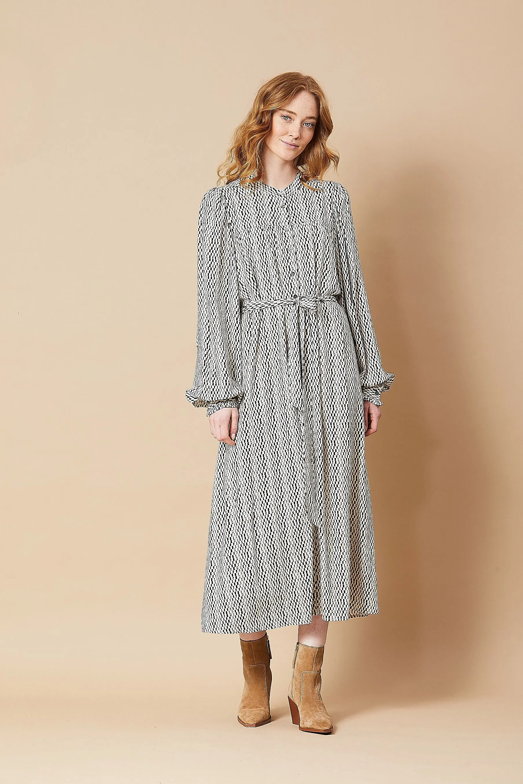 RUE DE FEMME Margaret Dress | Black/ Off White