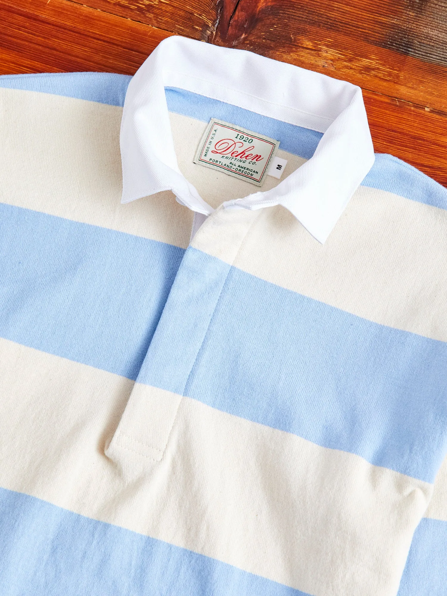 Rugby Shirt in Natural Light Blue