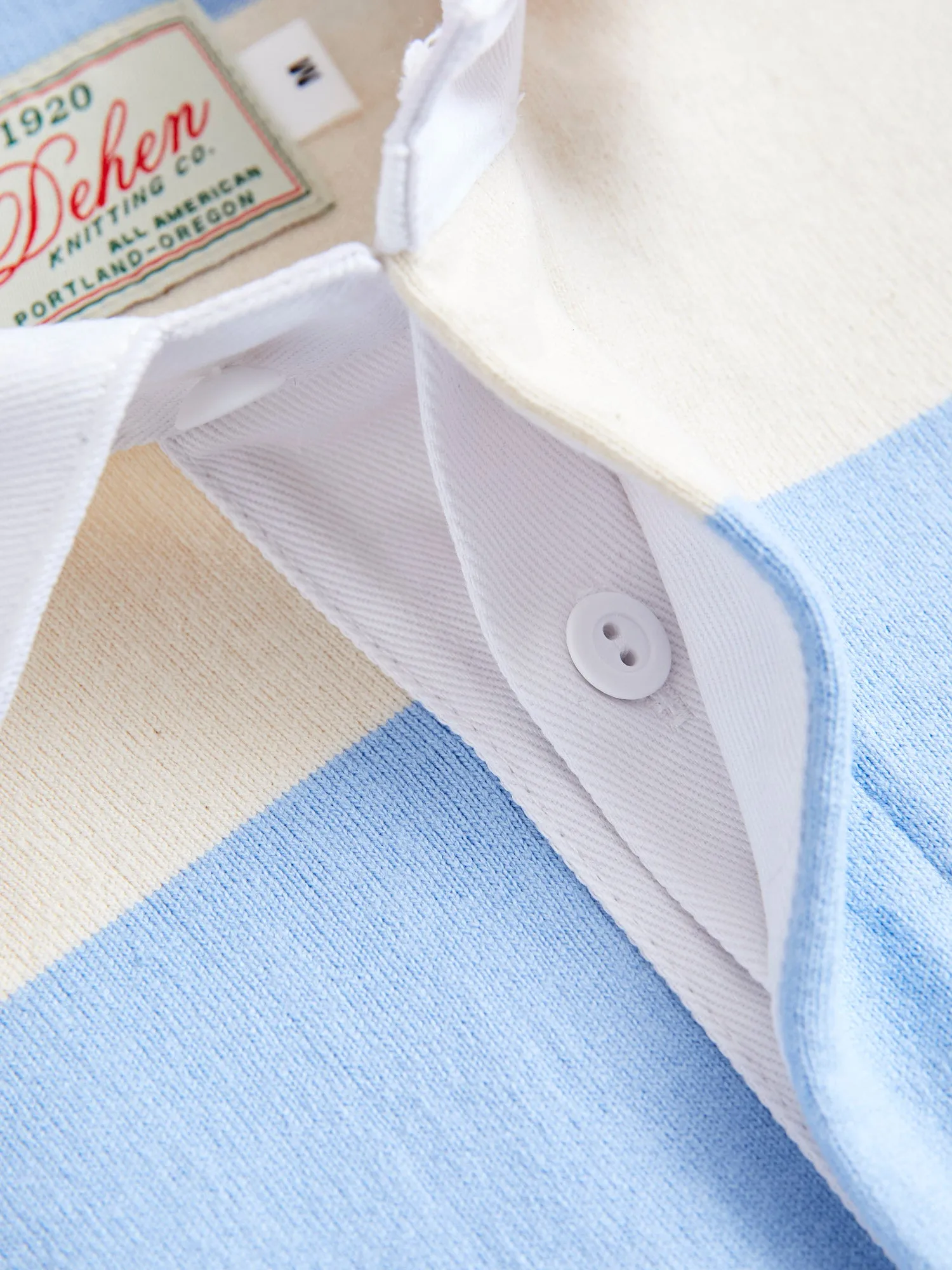 Rugby Shirt in Natural Light Blue