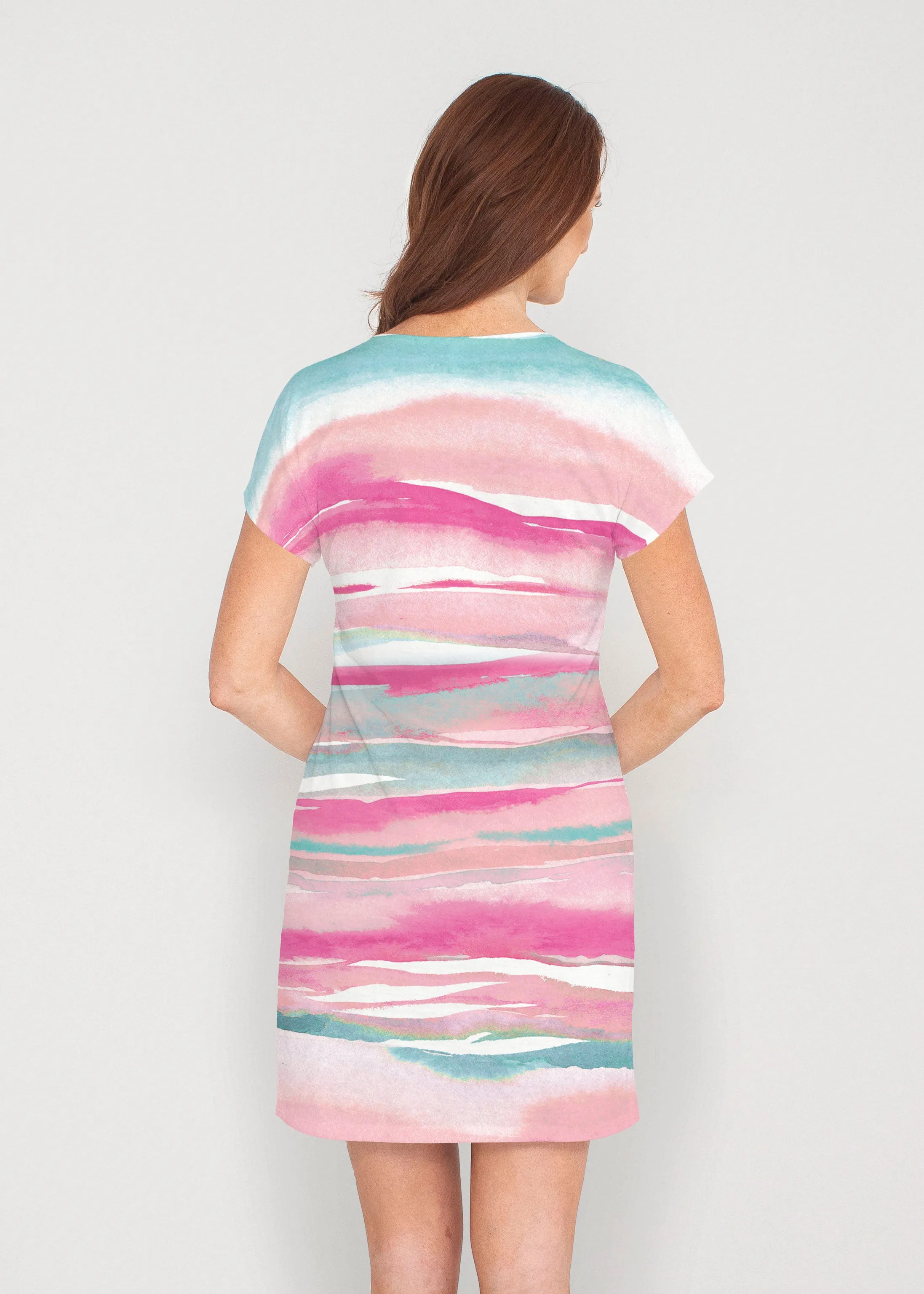 Sand Dunes Pink (16250) ~ Lucy Tee Dress