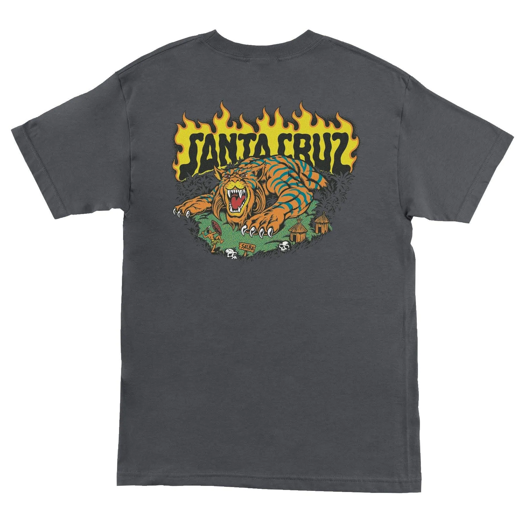 SANTA CRUZ Salba Tiger Tee Charcoal