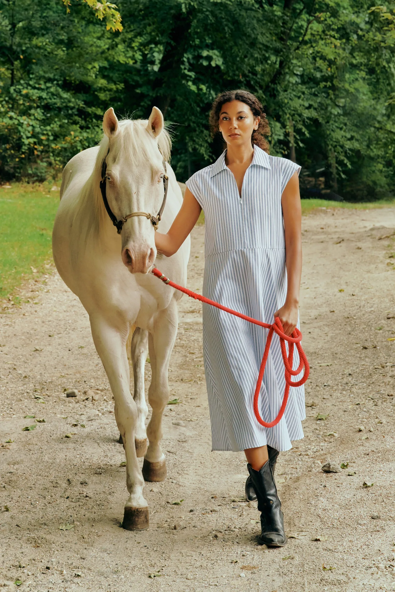 Savannah Dress - Double Stripe