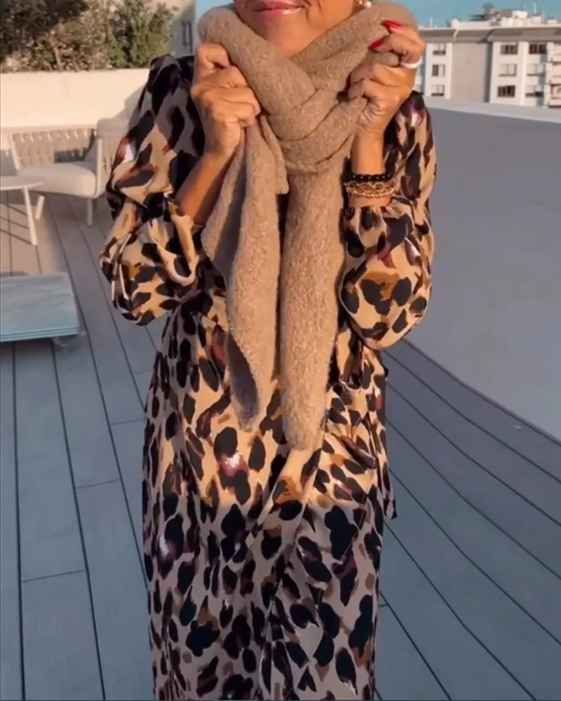 Selene | Chic Leopard Print Dress