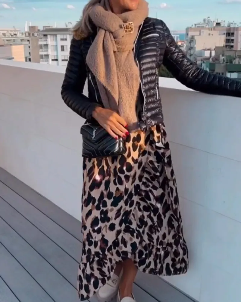 Selene | Chic Leopard Print Dress