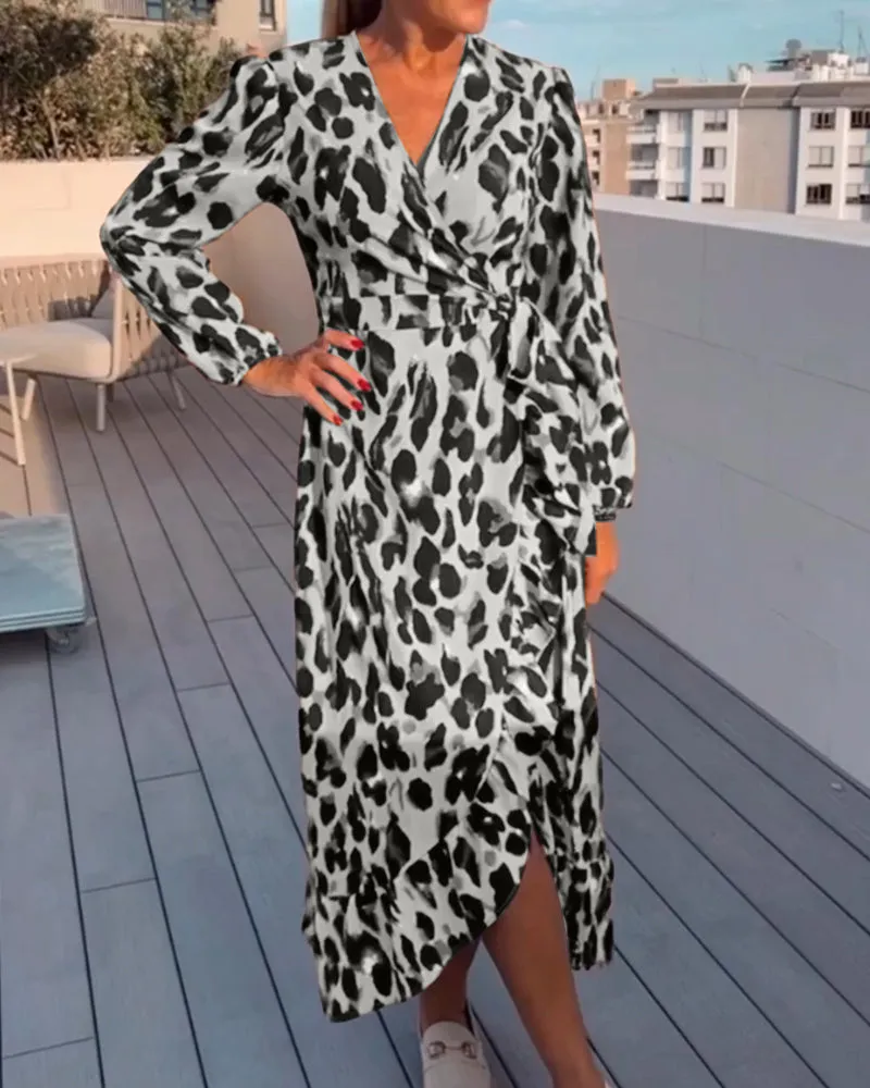 Selene | Chic Leopard Print Dress