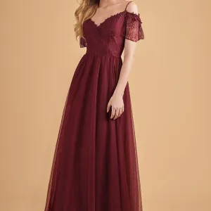 Sexy Waist V-neck Sling Full Dress