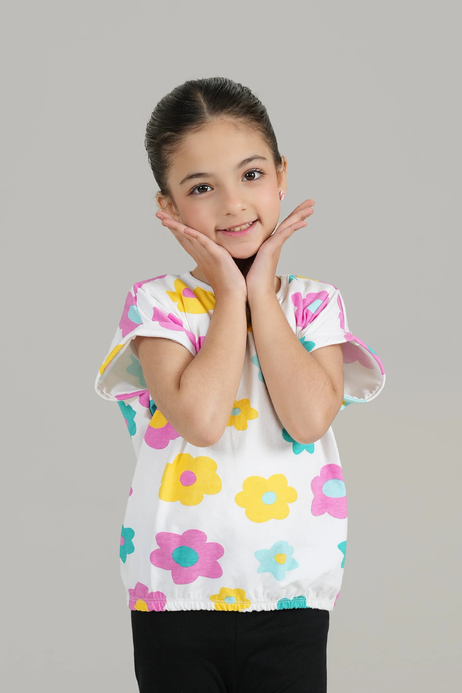 Short Body all over Print T Shirt