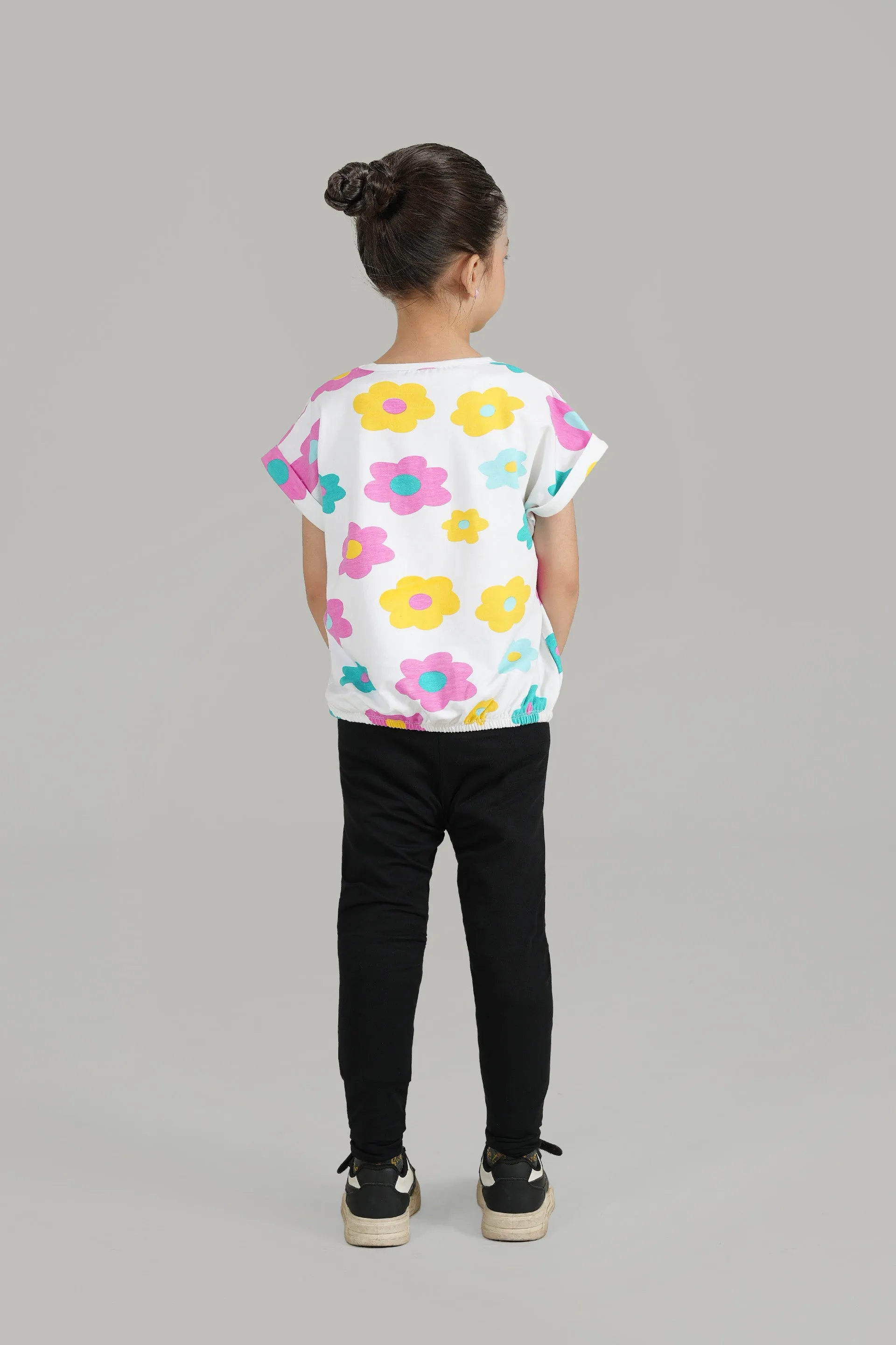 Short Body all over Print T Shirt