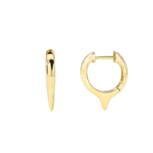 Short Dagger Gold Huggies