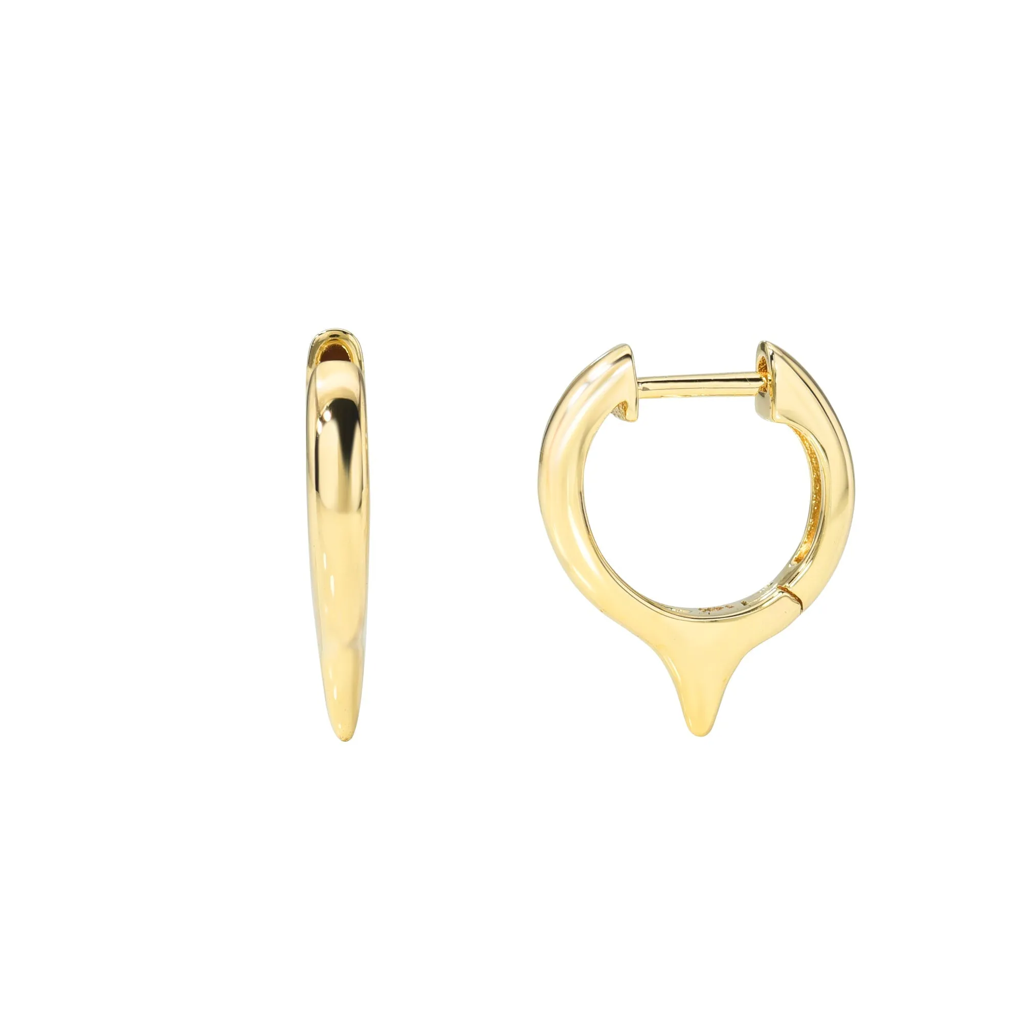 Short Dagger Gold Huggies