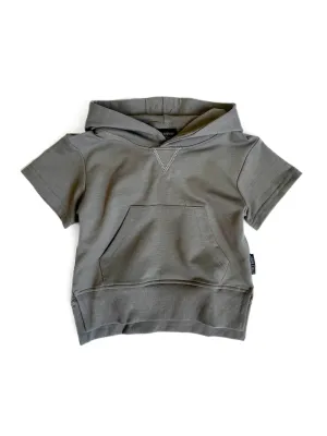 SHORT SLEEVE HOODIE - MUSHROOM