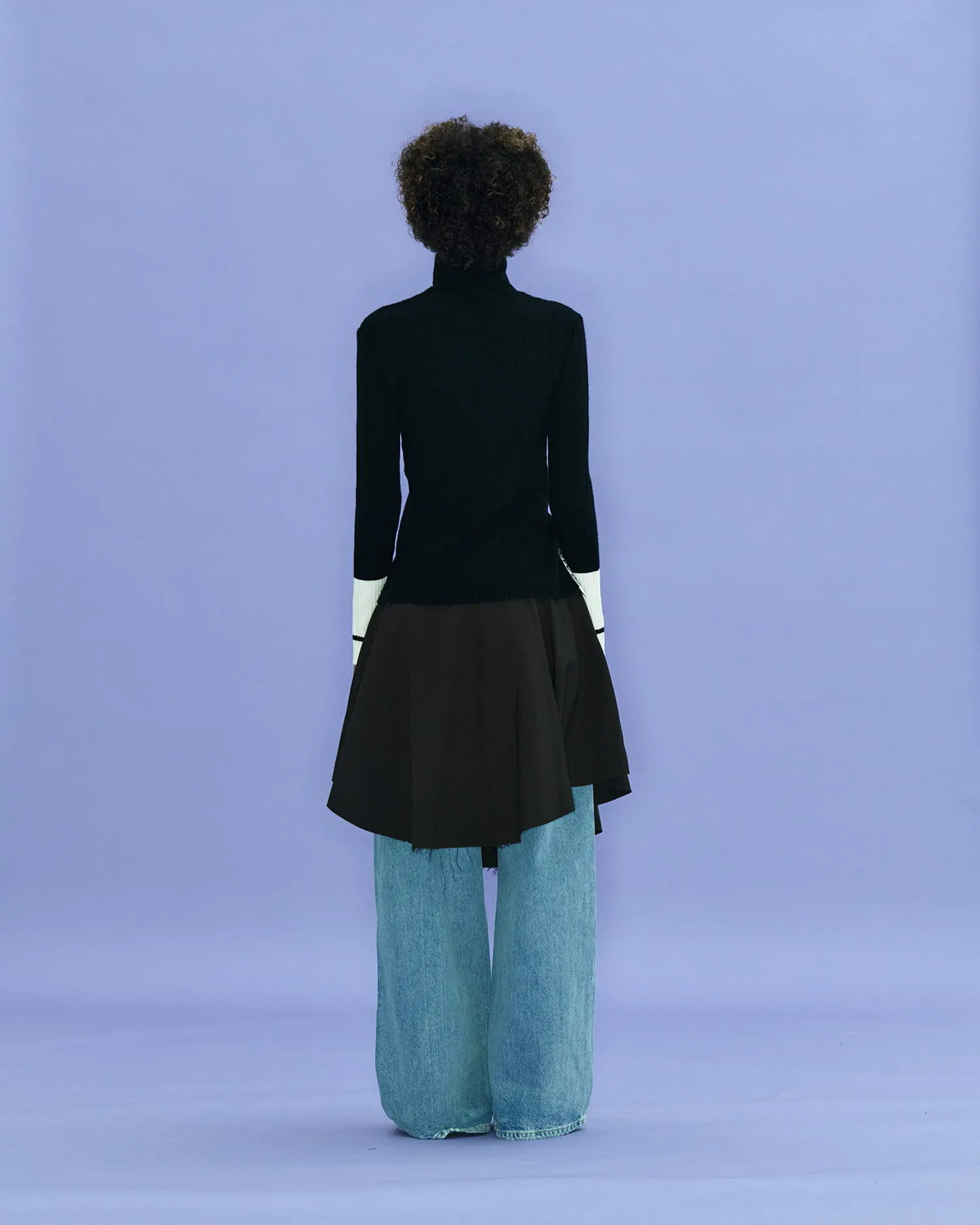 Side Slit Turtleneck