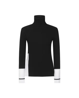 Side Slit Turtleneck