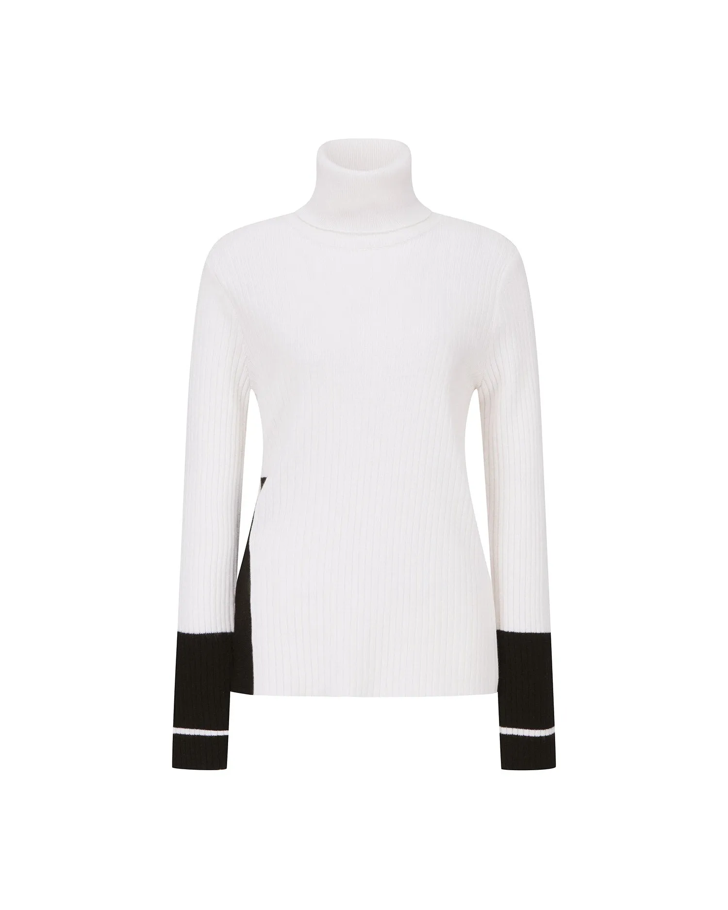 Side Slit Turtleneck