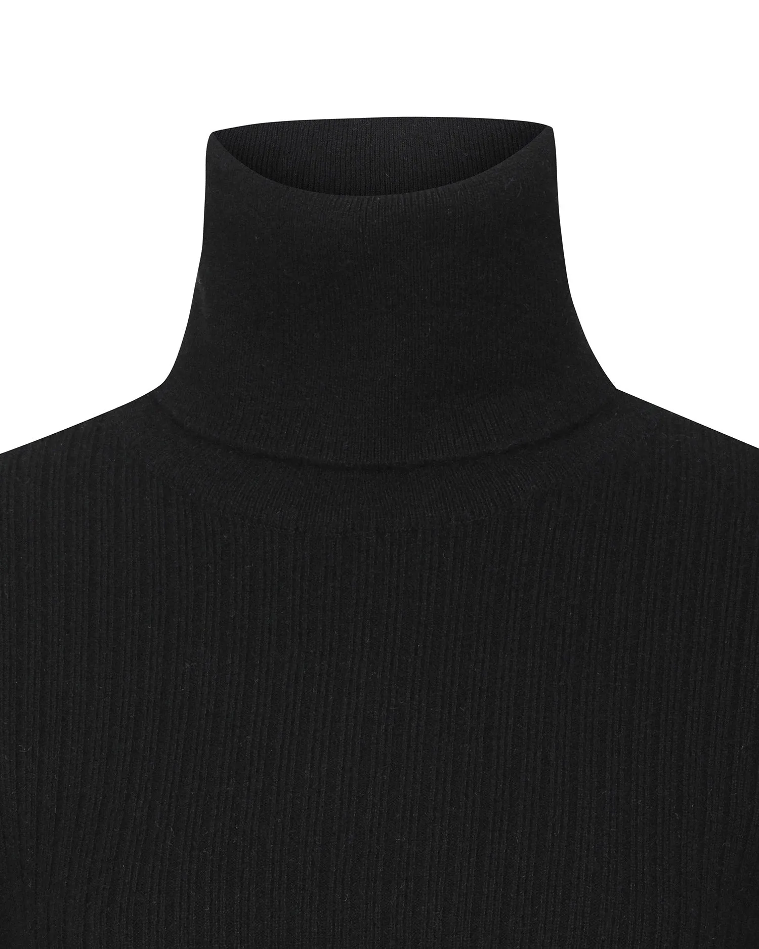 Side Slit Turtleneck