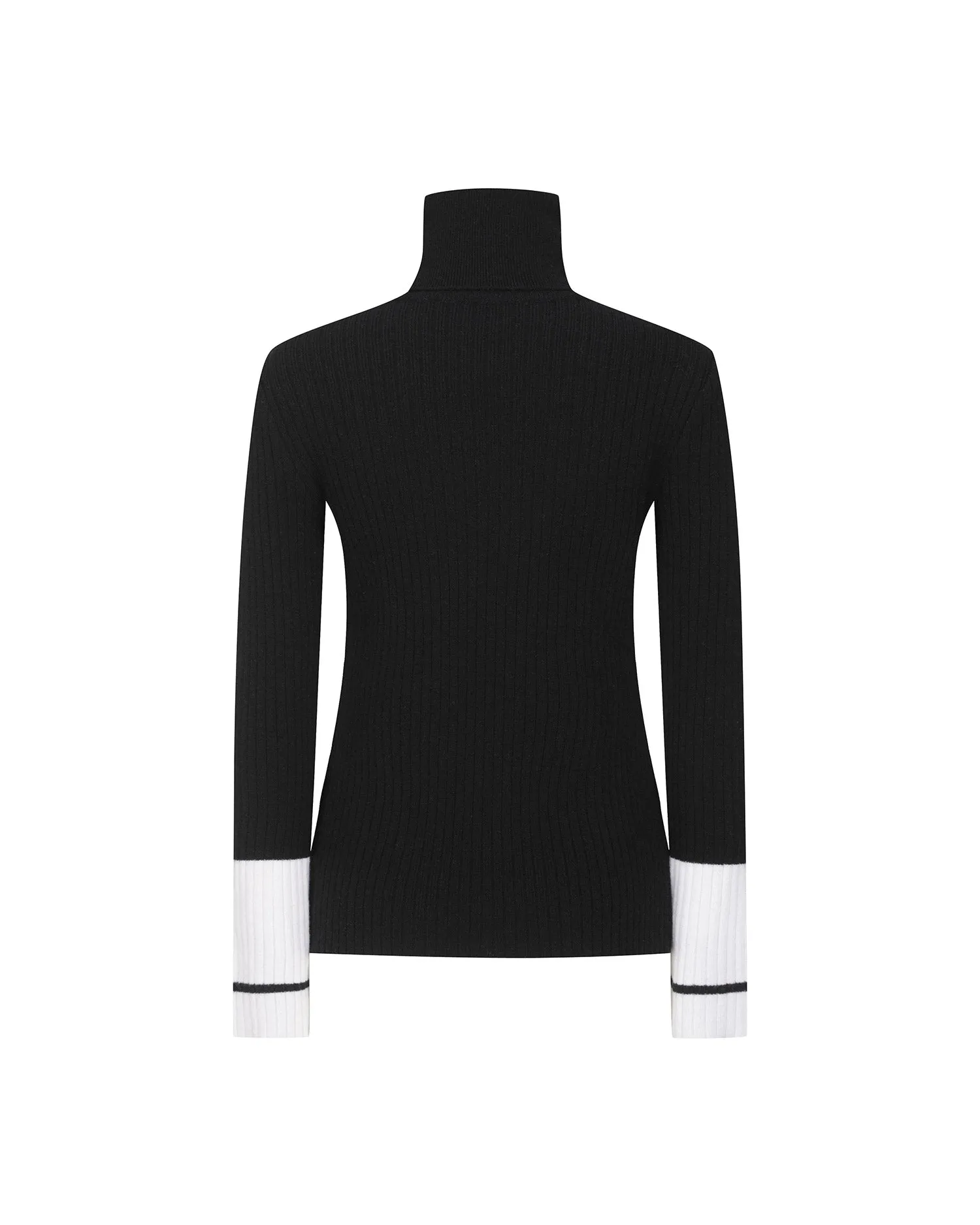 Side Slit Turtleneck