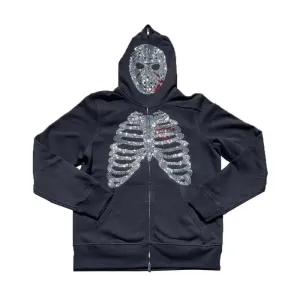 Skeleton Hoodie Y2K