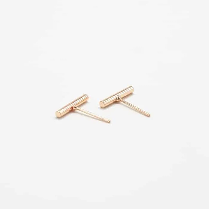 Slim Gold Bar Earrings - Best Seller