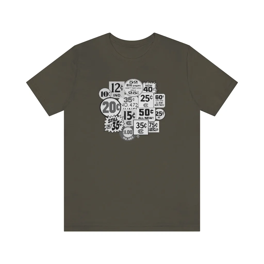 SoundFX COMIC PRICES Variant Unisex Jersey Short Sleeve Tee