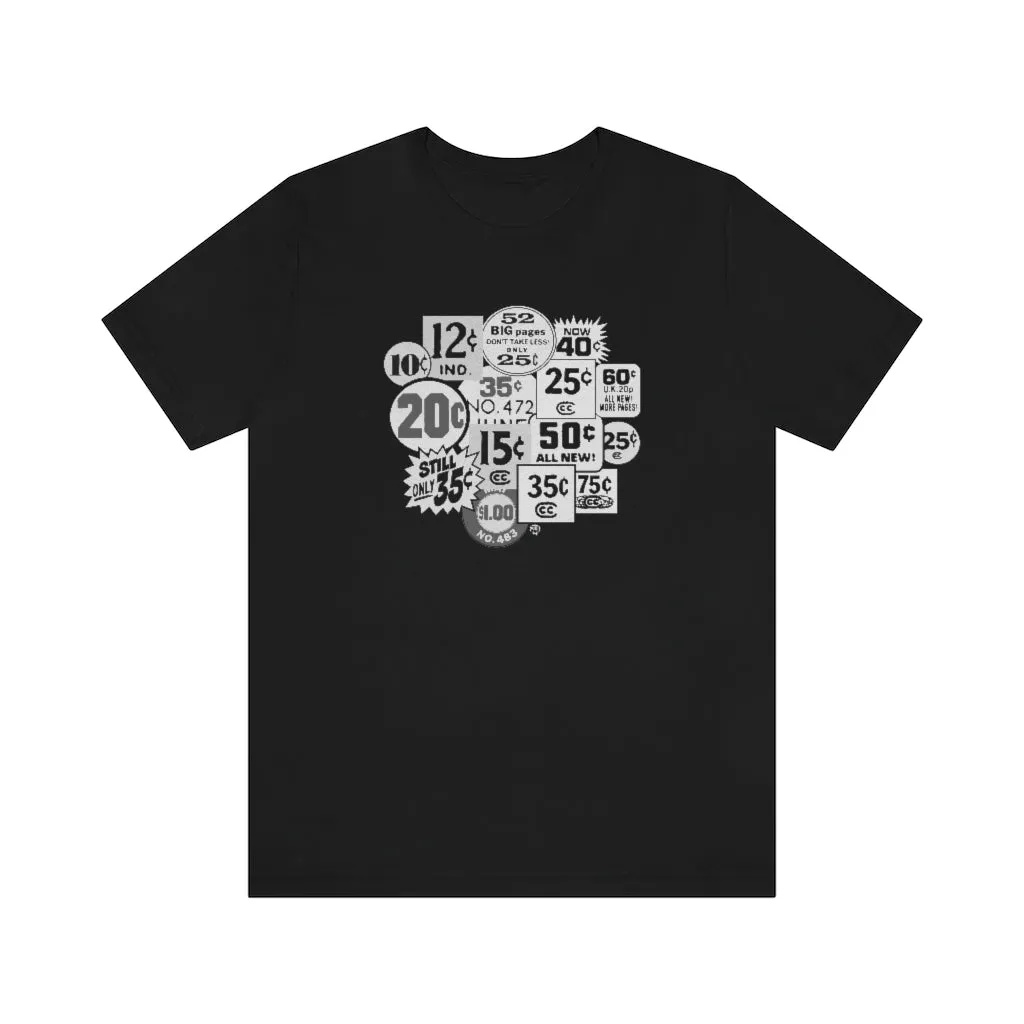 SoundFX COMIC PRICES Variant Unisex Jersey Short Sleeve Tee