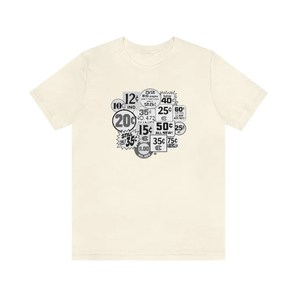 SoundFX COMIC PRICES Variant Unisex Jersey Short Sleeve Tee