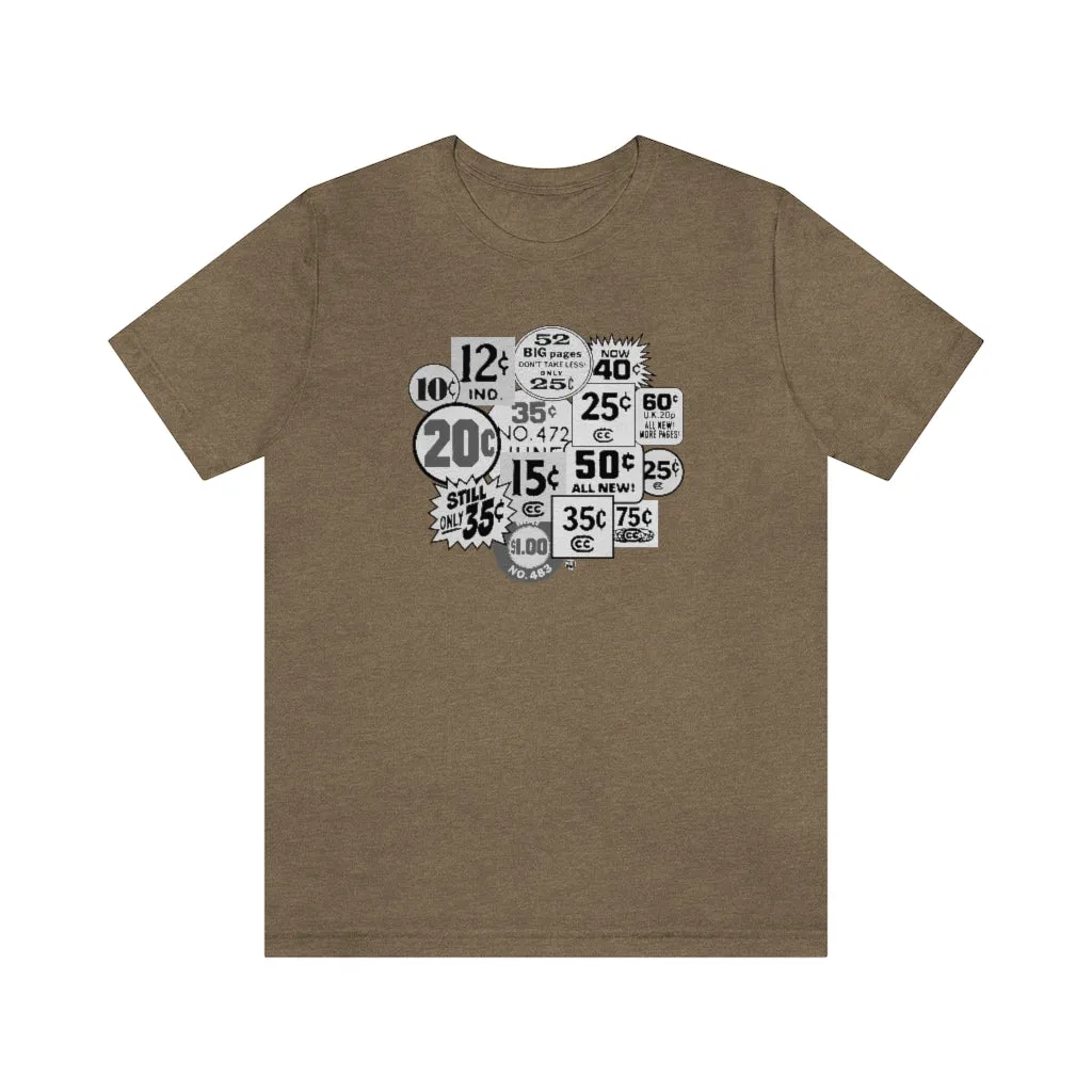 SoundFX COMIC PRICES Variant Unisex Jersey Short Sleeve Tee
