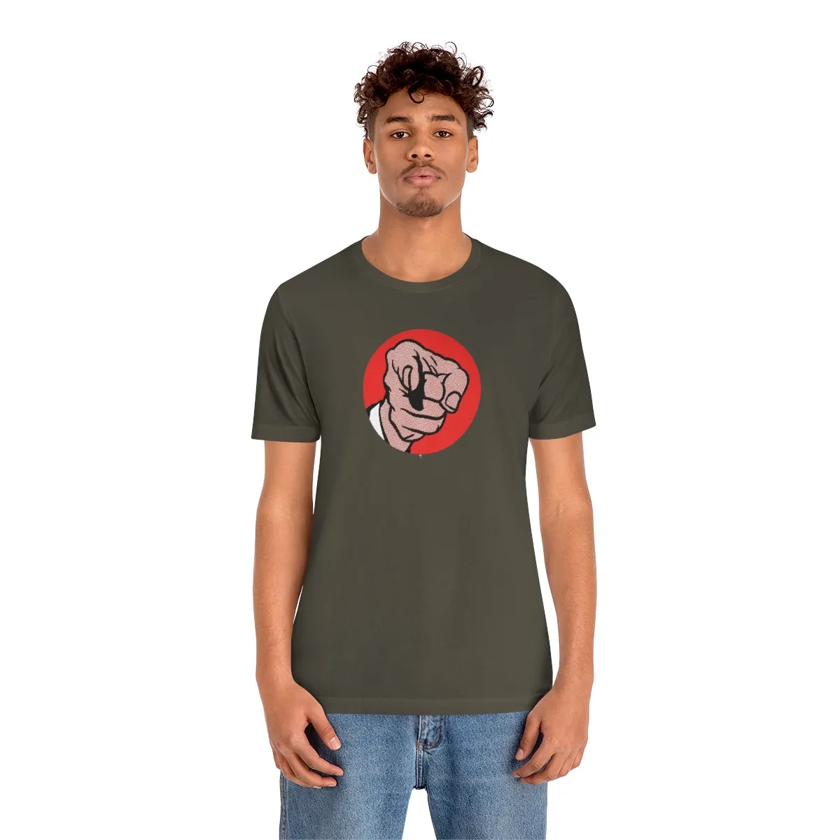 SoundFX POINTING FINGER Unisex Jersey Short Sleeve Tee