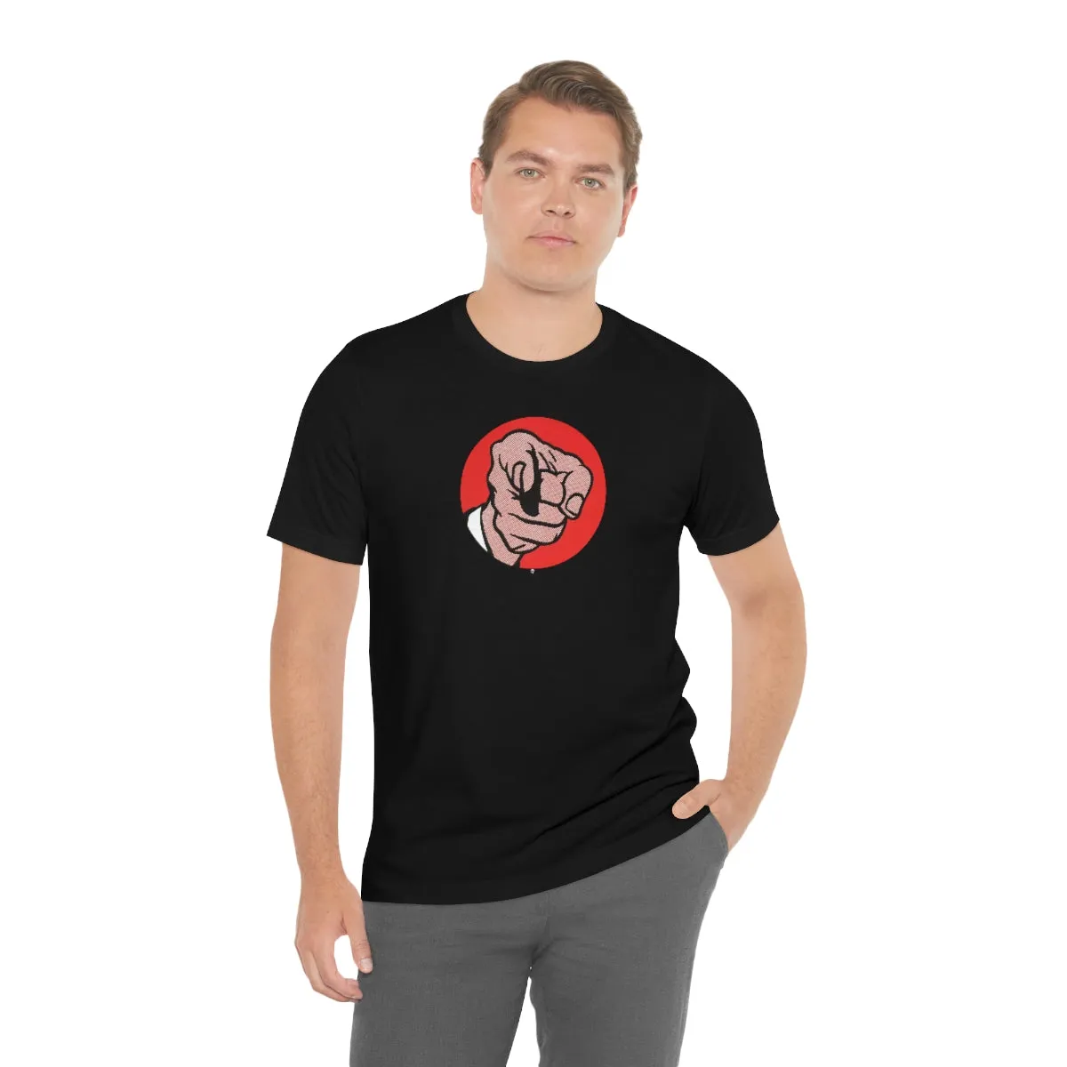 SoundFX POINTING FINGER Unisex Jersey Short Sleeve Tee