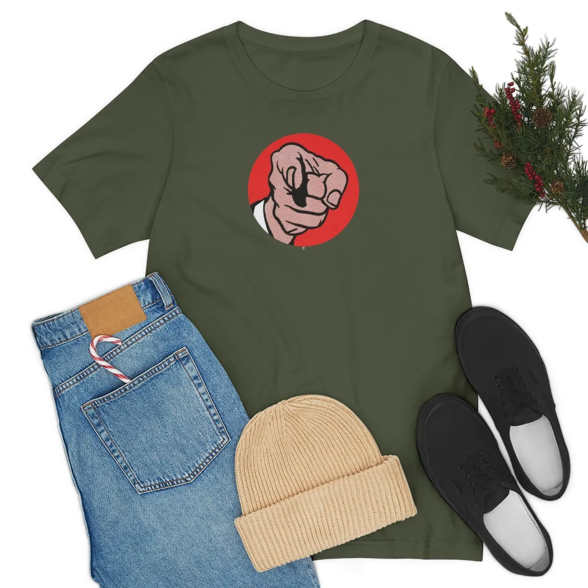 SoundFX POINTING FINGER Unisex Jersey Short Sleeve Tee
