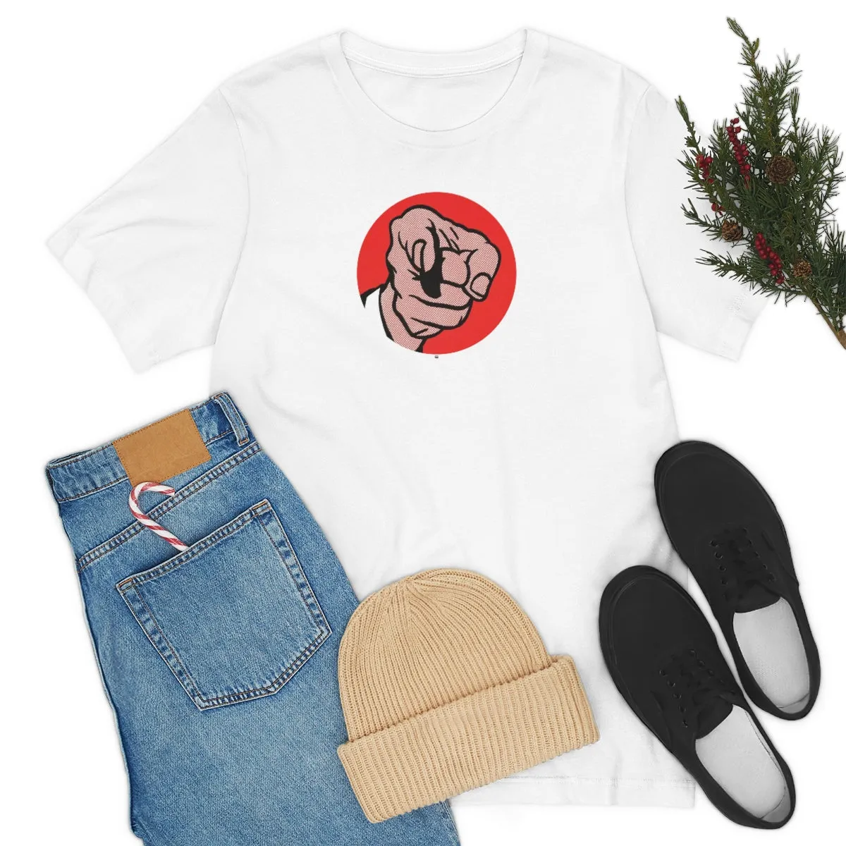 SoundFX POINTING FINGER Unisex Jersey Short Sleeve Tee