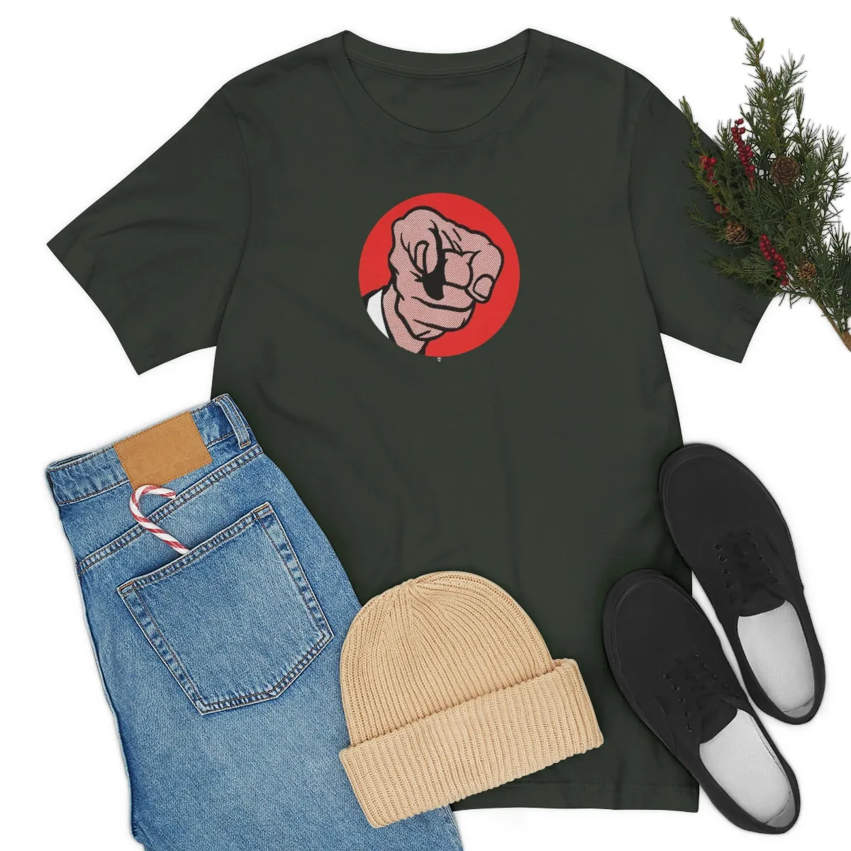 SoundFX POINTING FINGER Unisex Jersey Short Sleeve Tee