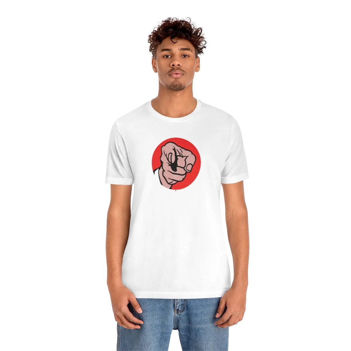 SoundFX POINTING FINGER Unisex Jersey Short Sleeve Tee