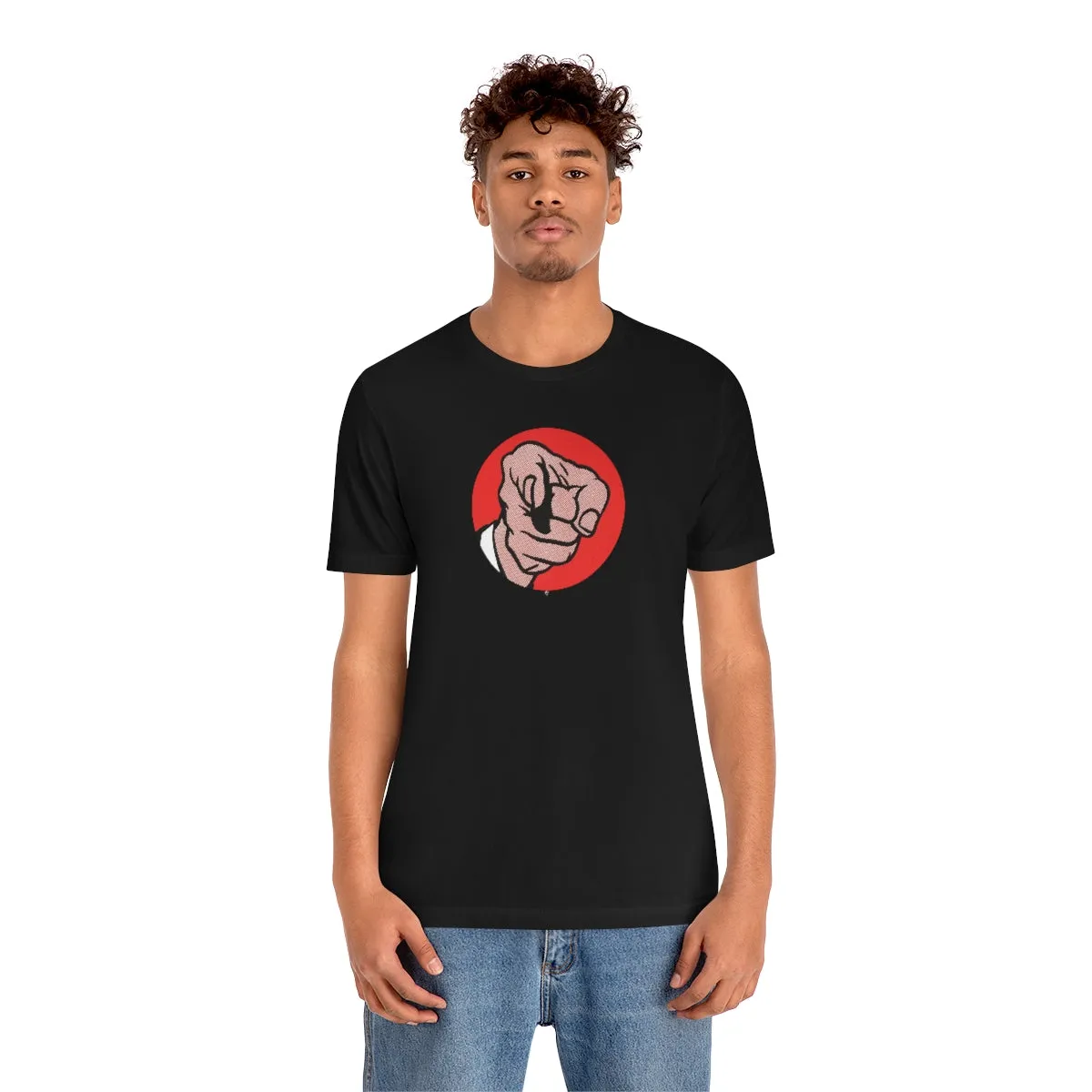 SoundFX POINTING FINGER Unisex Jersey Short Sleeve Tee
