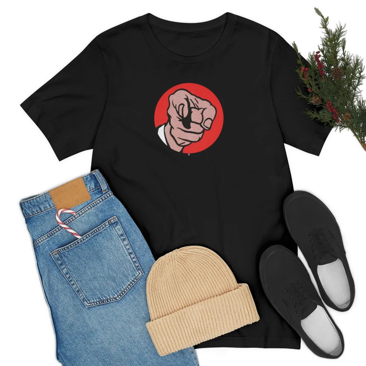 SoundFX POINTING FINGER Unisex Jersey Short Sleeve Tee