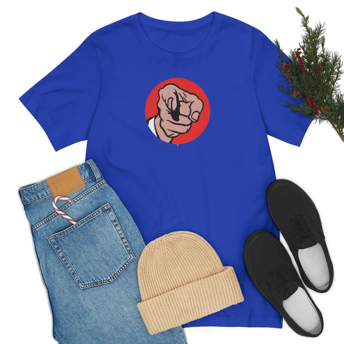 SoundFX POINTING FINGER Unisex Jersey Short Sleeve Tee