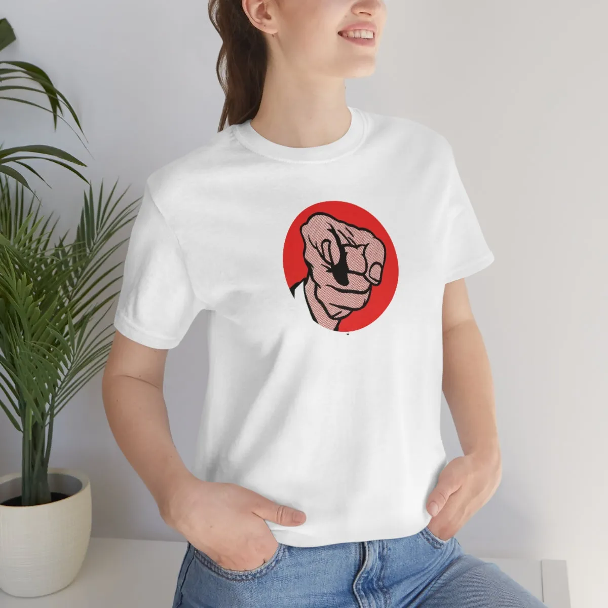 SoundFX POINTING FINGER Unisex Jersey Short Sleeve Tee