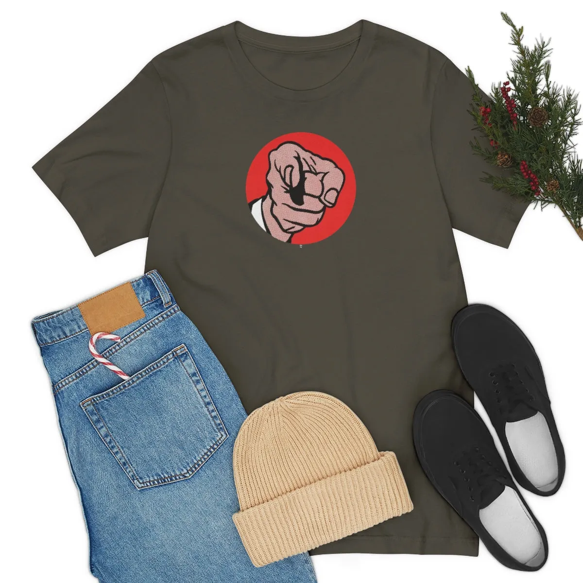 SoundFX POINTING FINGER Unisex Jersey Short Sleeve Tee