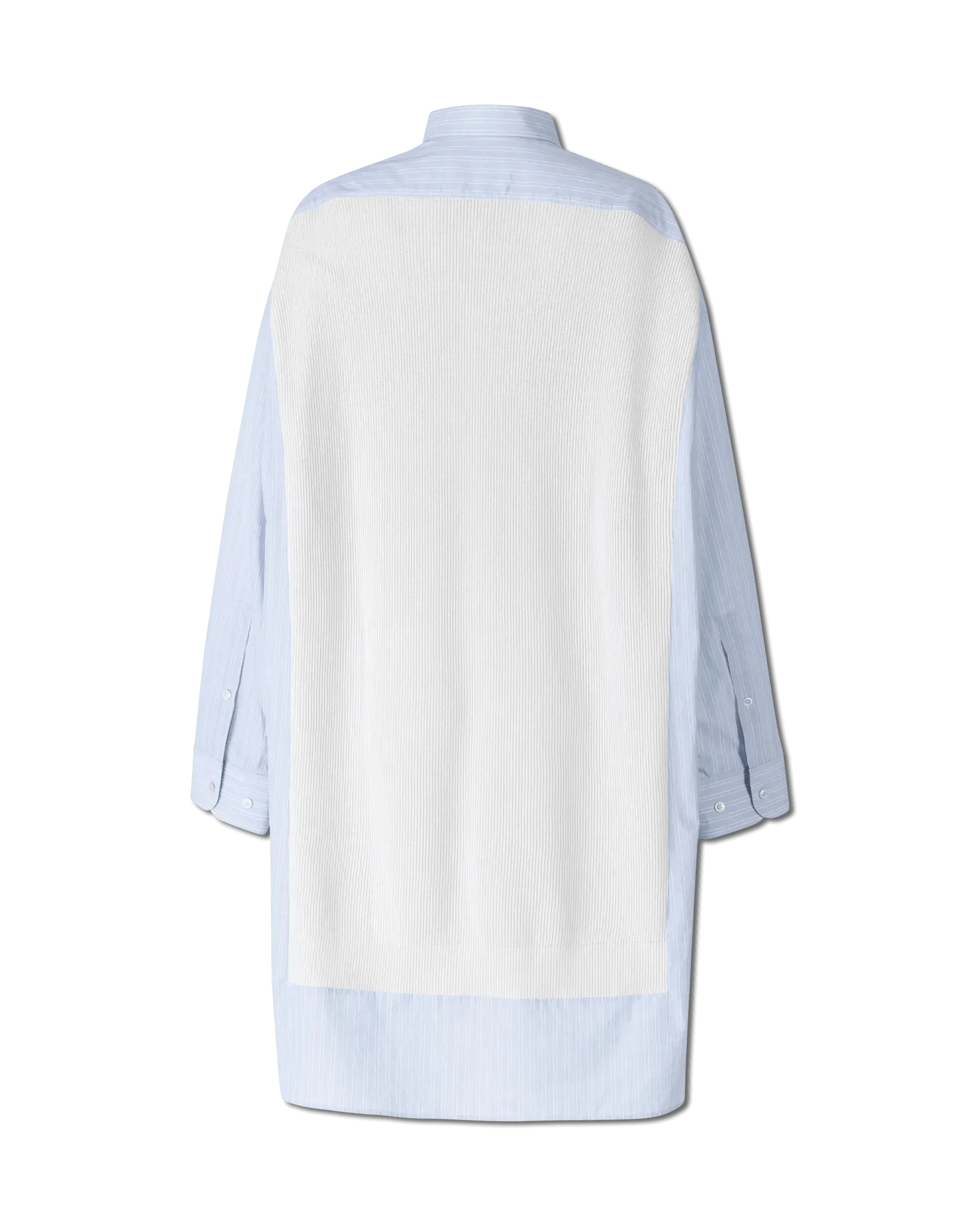 Spliced Knit Shirt Dress