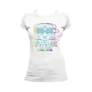 SpongeBob SquarePants 3D Official Women's T-Shirt (White)