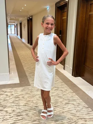 SS23 Laranjinha Girls White Dress V3606