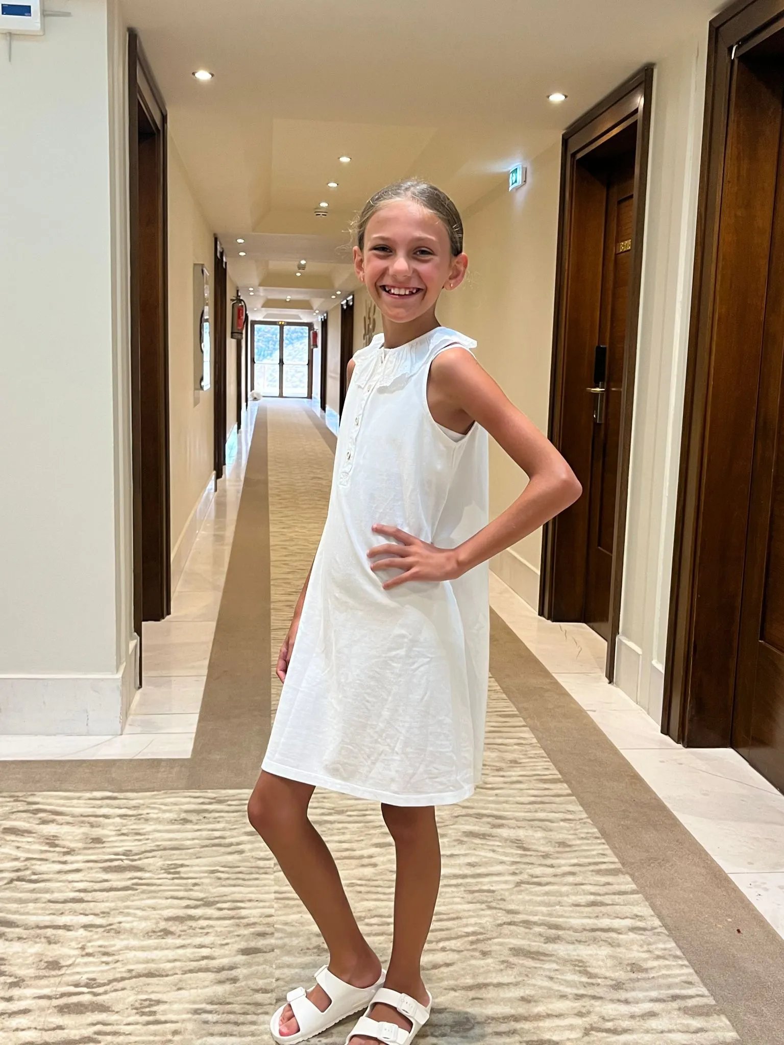 SS23 Laranjinha Girls White Dress V3606