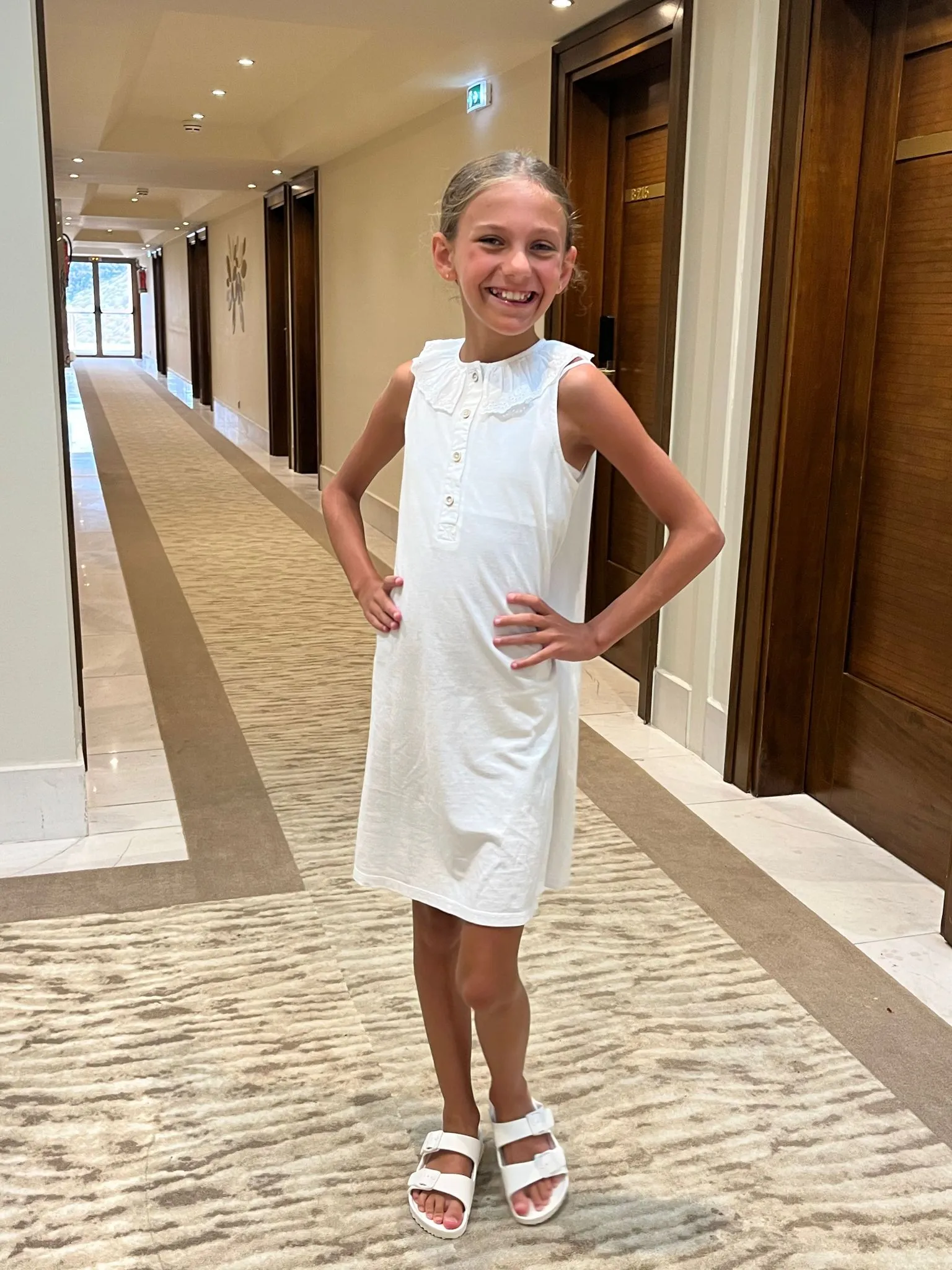 SS23 Laranjinha Girls White Dress V3606
