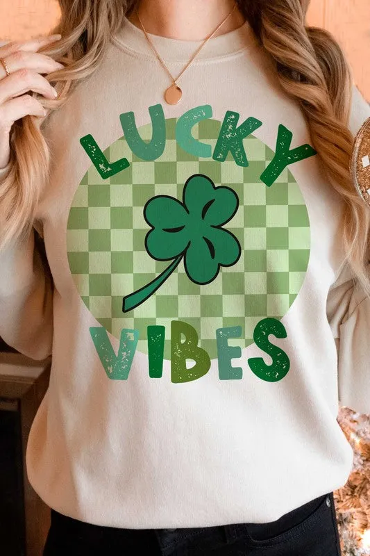 ST. PATRICK'S - LUCKY VIBES GRAPHIC SWEATSHIRT