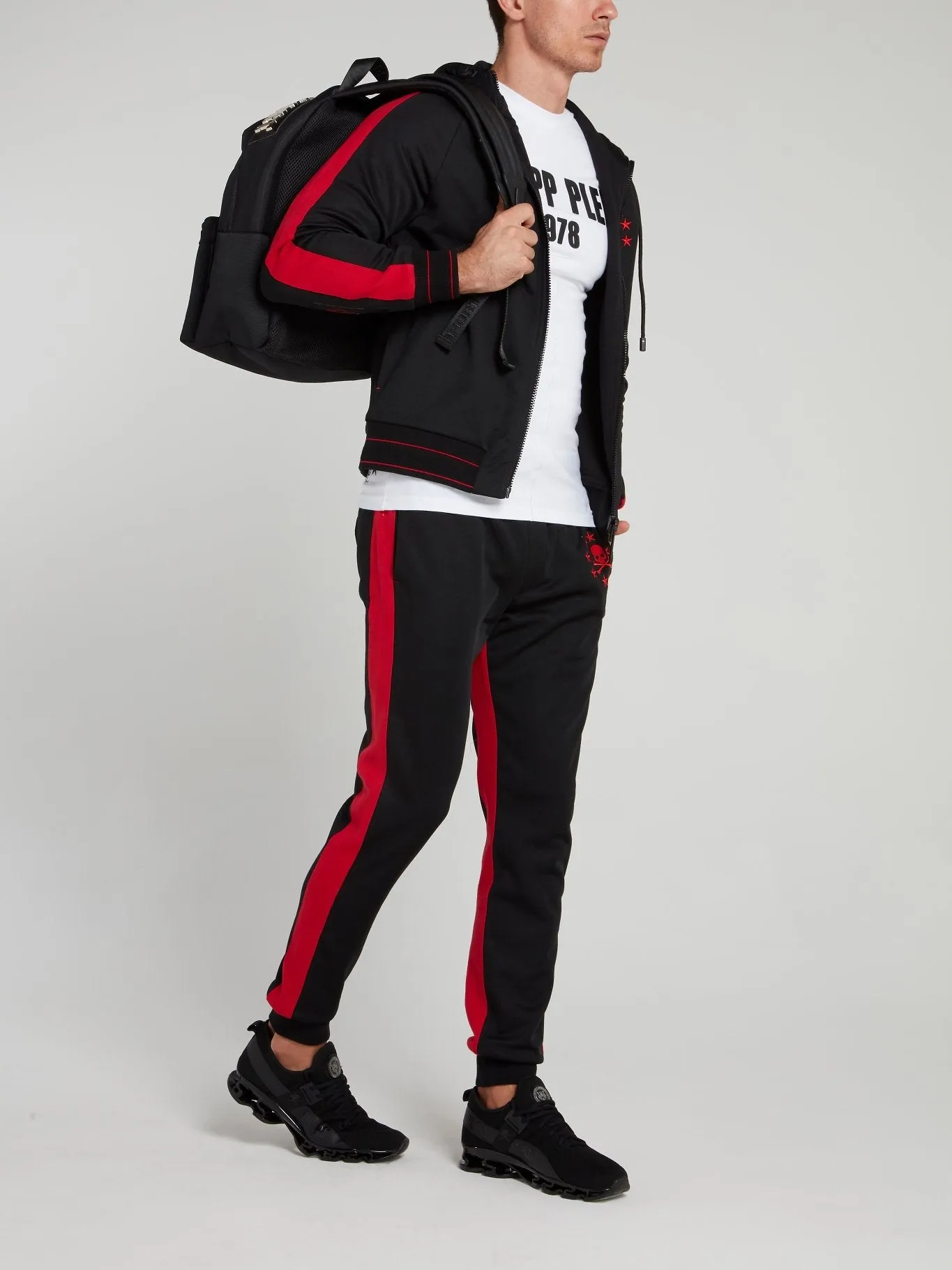 Stars Skull Hoodie Sweat Jacket